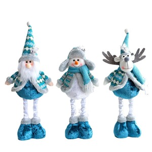 Vente en gros <span class=keywords><strong>de</strong></span> décorations <span class=keywords><strong>de</strong></span> <span class=keywords><strong>Noël</strong></span> Père <span class=keywords><strong>Noël</strong></span> rétractable bonhomme <span class=keywords><strong>de</strong></span> neige wapiti bleu figurine poupées décorer cadeau <span class=keywords><strong>de</strong></span> <span class=keywords><strong>Noël</strong></span> - Product Image 5