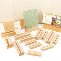 Base de calendrier de bureau en bois massif support de calendrier en bois carte postale porte-notes Photo Base acrylique personnalisée