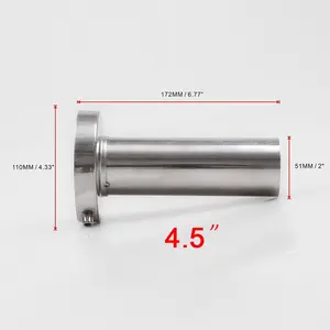 New Condition Stainless Steel Car Exhaust Muffler Silencer Round Tip Perforated Metal Filter Cylinder Pump Core Components Mesh