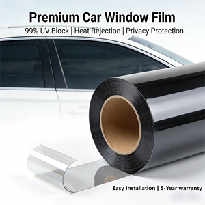 Rollo de Película para Ventanas de 1.52*30m, 5%-70% VLT, para Hogar, Oficina, Auto y Camión, Bloquea Calor, Rayos UV e IR, Protección de Privacidad, Gran Venta - Product Image 3
