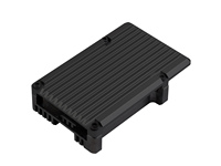 PI5-CASE-C Waveshare Casing Paduan Aluminium untuk Raspberry Pi 5 Kipas Pendingin Ganda Disipasi Panas Lebih Baik B608
