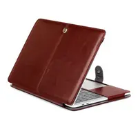 יוקרה מקרי מחשב נייד עבור ה-macbook Pro רשתית 13 15 inch עור מפוצל שקיות כיסוי