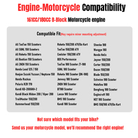 Moteur de moto CVT 180cc haute performance GY6 refroidi par air 4 temps à carter long personnalisé en promotion pour scooter