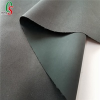 100% Polyester imperméable coupe-vent pongé doublure tissu PU enduit sergé tissé extérieur veste manteau Direct usine chinois