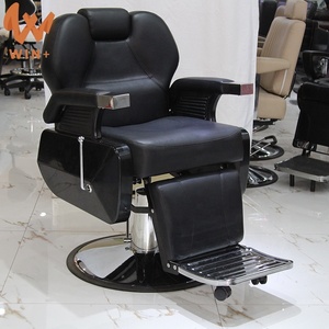 เก้าอี้ร้านตัดผมสำหรับผู้ชายสีดำหรูหราทันสมัย - Product Image 5