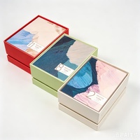 Mini boîte cadeau rigide en carton, design carré, impression couleur personnalisée, pour rouge à lèvres, parfum, petits ensembles cosmétiques, papier écologique