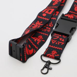 Low Moq Safety Buckle Neck Strap Gaming Robot Pattern Keychain Lanyard Logo Custom Wide Quick Release Lanyards - Product Image 2