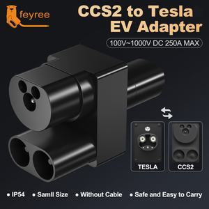 Feyree FYE33 Nuevo Conector de Cargador para Vehículos Eléctricos CCS2 a Tesla, Estación de Carga Rápida de CC de 120 kW para Reacondicionamiento/Actualización - Product Image 3