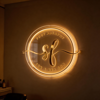 Enseignes LED 2025 pour Salons de Beauté et Spas, Lettres Métalliques Lumineuses, Enseigne Personnalisée pour Entreprise, Signalétique Rétroéclairée
