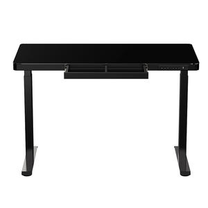 Bureau de bureau moderne populaire électrique intelligent réglable en hauteur avec tiroir en verre trempé et ports USB - Product Image 2