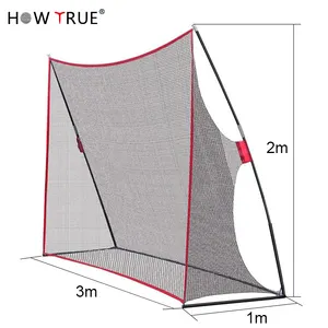 주문 옥외 큰 까만 골프 연습 그물 강철 관 골프 그물 3.5*2.1*0.91m 감금소 섬유 기구 골프 타격 그물