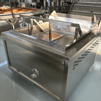 Freidora industrial continua por lotes para tofu Puffs Freidora profunda para gas/Chips eléctricos Banana Donuts Maquinaria de procesamiento