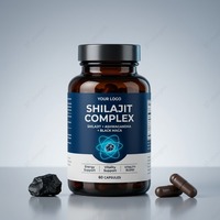 Complément Énergétique Naturel Shilajit pour Hommes – Capsules Minérales Fulviques pour Adultes, Soutien Capillaire à la Maca, Amélioration de la Qualité, 60 gélules de 30g, OEM ODM