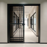 Porte coulissante double vitrage en aluminium Deioux NFRC AS2047 pour balcon et cour, modèle américain et australien, pour entrepreneurs, avec fonction de levage et de glissement