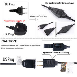 Guirlande lumineuse LED pour décoration de jardin extérieur, 110V, 220V, 1w, 25 pieds, 50 pieds, 100 pieds, G40, fête de mariage - Product Image 3