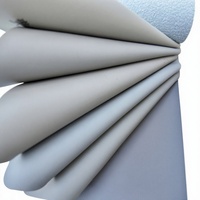 Cuir synthétique en PVC texturé gaufré effet velours de vache, cuir polyuréthane pour canapé, chaise de restaurant, mobilier
