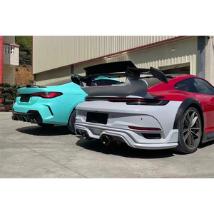 Kit carrosserie en fibre de carbone véritable haute performance, pare-chocs, jupes latérales pour Porsche 911 992, mise à niveau Tech Gt Street R Style - Product Image 3
