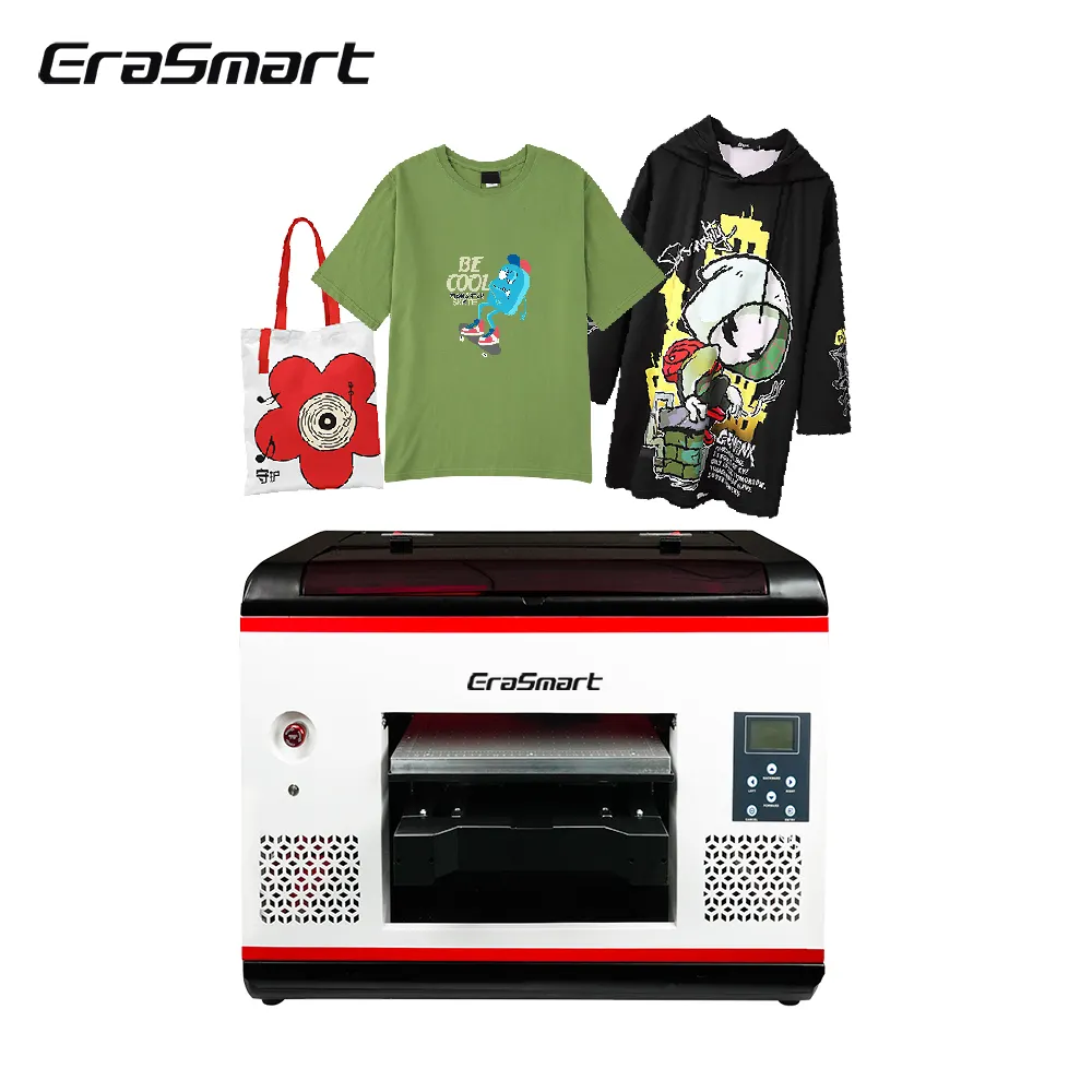 EraSmart Mini Print Textile Dtg Print T Shirt A3 Digit Dtg Printer T-Shirt Printing Machine
