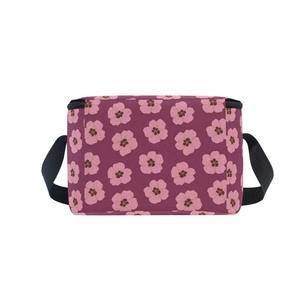 Bolsa Refrigerante Pequeña de Aluminio con Diseño Floral Aloha Personalizado en Rosa, para Bebidas, Ideal para Carrito de Golf - Product Image 5