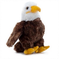 Peluche Aigle Chauve de la Ferme des Animaux, en Polyester, 6 Pouces, Cadeau pour Enfants