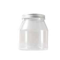 Bouteille en plastique PET transparente de 920 ml, forme oblique ronde, pour huile de coco, emballage alimentaire, pot de conservation avec ouverture, qualité alimentaire