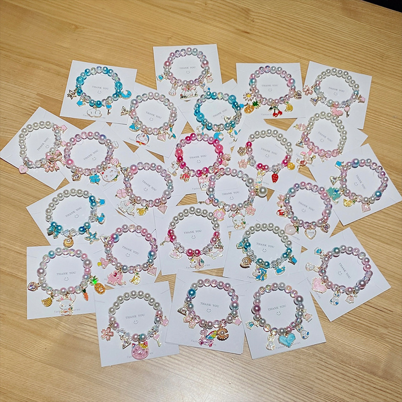flintronic Bracelets d'humeur Pour Enfants, Bracelet d'ambiance Change de Couleur pour Fille avec pendentif cheval, Bracelet de Cheval de Couleur Arc-en-ciel, pour Cadeau Anniversaire de Fête, 17CM