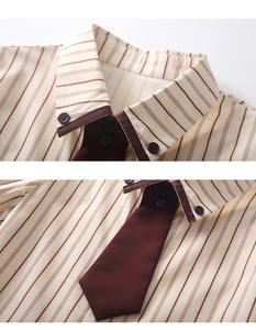 Benutzer definierte Stoff Polyester Summer <span class=keywords><strong>School</strong></span> Uniform Set Günstige Grundschule Kindergarten Schuluniform Großhandel - Product Image 3