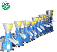 Machine à granulés d'aliments pour animaux à petite échelle - Moulin à fourrage portable pour volailles, poissons, lapins - Granulateur électrique et diesel JKY