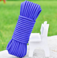 Vente en gros de corde d'escalade auxiliaire statique de 8mm, corde d'évacuation de sécurité pour randonnée en plein air, parachute de sauvetage