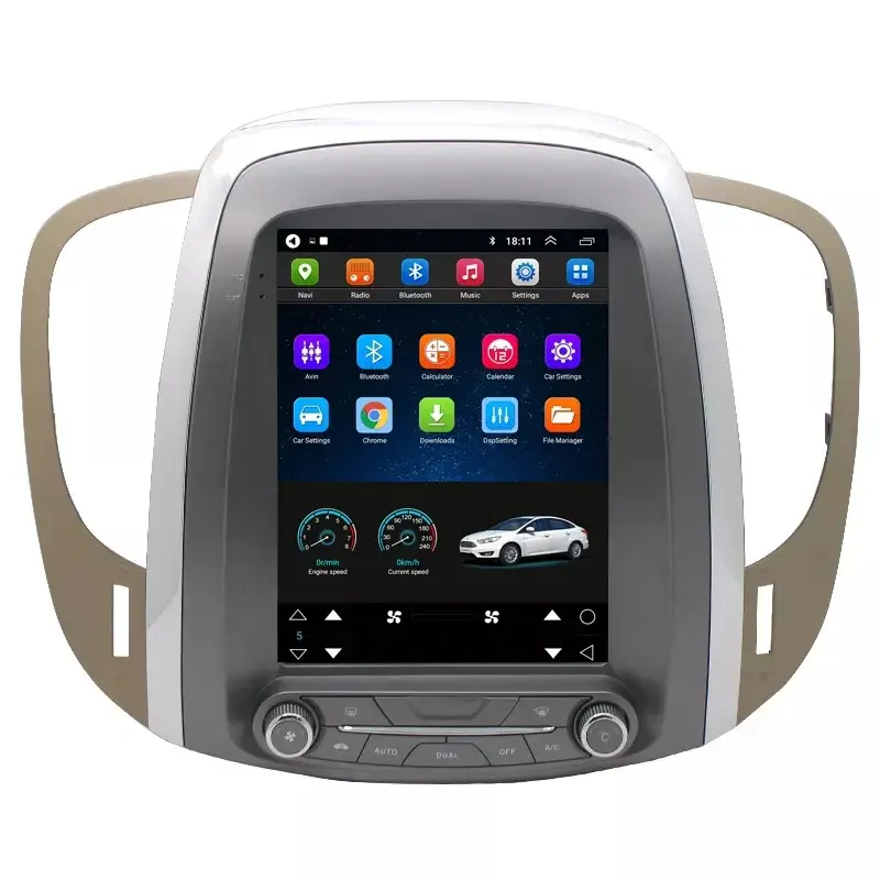Carplay Nirkabel 4 + 64G untuk Buick Lacrosse 2009-2012 Pemutar Multimedia Mobil Android 10 Navigasi Gps Audio Stereo Tape Recorder
