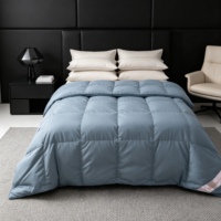 Couette d'hiver légère et imperméable en duvet de canard, chaleur moyenne, housse en coton ultra-douce, pour lits simples, doubles et très grands, usage domestique