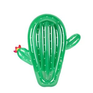 Custom Design Speelgoed Cactus Vorm Pvc Zwemmen Matras Opblaasbaar Zwembad Float