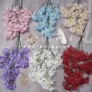 Bouquet de fleurs artificielles en soie Yixuan Lilac Cross, réaliste, pour décoration de mariage - Product Image 1