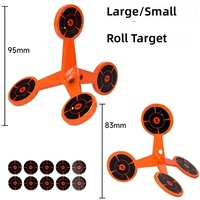 SYQT FANGUNBA Cible roulante en acier au carbone à rotation automatique pour tir multi-positions, accessoires de tir en extérieur pour lance-pierre