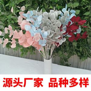 Flores Queyiyi, Hojas Artificiales de Eucalipto, 88 cm, Tallo Recto, Decoración para Bodas y Hogar, Accesorios de Vegetación - Product Image 5