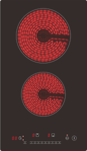 <span class=keywords><strong>Placa</strong></span> de Inducción Vitrocerámica Integrada de <span class=keywords><strong>2</strong></span> Quemadores, <span class=keywords><strong>Placa</strong></span> de Cocción por Infrarrojos Vertical de 3000W - Product Image 2