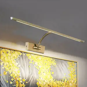 Metal Antique Brass Living Room Gallery Art Library Indoor LED Wall Lamp Adjustable Wall Picture Light
