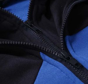 <span class=keywords><strong>M</strong></span>-3XL pakaian olahraga pria, Hoodie dan celana 2 potong kasual musim gugur musim dingin, baju Fitness lari - Product Image 6