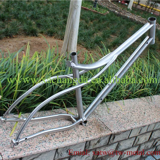 Titanium Cruiser Fietsframe Titanium Vet Fiets Frame Custom Titanium Mountainbike Frame