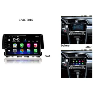 10 Inch 2.5D IPS Touch Screen Car Navi Player for Honda Accord 8 2008 4+64GB DSP Wifi Carplay Android Auto Multimedia Car Stereo