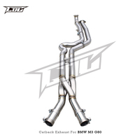 Système d'échappement Catback de style automobile nouveau pour BMW M3/M4 G80/G82 M2 G87 S58 3.0T 2021-2024 avec tube intermédiaire à longueur égale et tube en Z