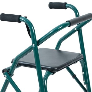 Keyi Folding <b>Walker</b> Aluminum Alloy Adjustable With Wheels For <b>Elderly</b> Patients - Product Image 2