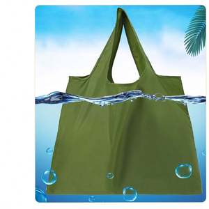 Custom Polyester Foldable <b>Reusable</b> <b>Shopping</b> <b>Bag</b> Folding <b>Bag</b> Waterproof Logo <b>Reusable</b> Fold up Tote <b>Bag</b> - Product Image 6