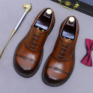 Zapatos Oxford de Cuero Genuino para Hombre, Personalizados, Impermeables, Retro, Casuales, Minimalistas, con Cordones, Ligeros, Transpirables, Formales - Product Image 6