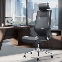 Chaises de direction de bureau en cuir PU de conception professionnelle chaise de bureau pivotante ergonomique en gros