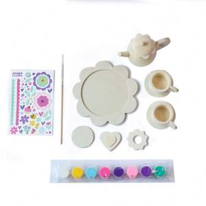 儿童花园涂鸦绘画艺术木制手工Diy小画板套装玩具 - Product Image 2