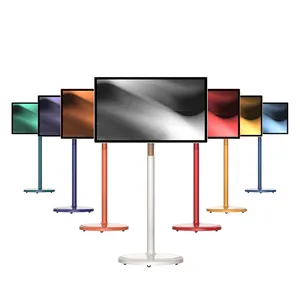 Pavimento in piedi portatile Smart Tv Touch Screen a colori personalizzati Stand By Me Smart televisione Touch Screen 21.5/23.8/27/32/43 pollici