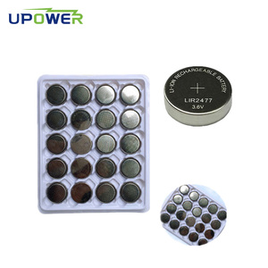 แบตเตอรี่แบบชาร์จได้ ULi LIR2477 ชนิดกระดุม 3.6V Li-ion สำหรับอุปกรณ์อิเล็กทรอนิกส์ ขายส่ง - Product Image 2