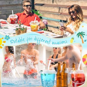 Custom Color 32oz Clear Plastic Drink <strong>Buckets</strong> <strong>with</strong> <strong>Lids</strong> Straws Disposable <strong>Iced</strong> Coffee Cups Cocktail Parties Smoothie Cup - Product Image 5