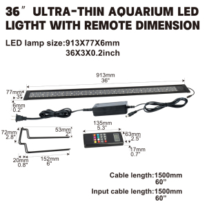 <span class=keywords><strong>Lampe</strong></span> <span class=keywords><strong>LED</strong></span> ultra-fine pour <span class=keywords><strong>aquarium</strong></span> avec télécommande, pour <span class=keywords><strong>aquarium</strong></span> <span class=keywords><strong>de</strong></span> 36 à 42 pouces, <span class=keywords><strong>lampe</strong></span> <span class=keywords><strong>LED</strong></span> pour <span class=keywords><strong>eau</strong></span> <span class=keywords><strong>de</strong></span> <span class=keywords><strong>mer</strong></span> avec télécommande - Product Image 5